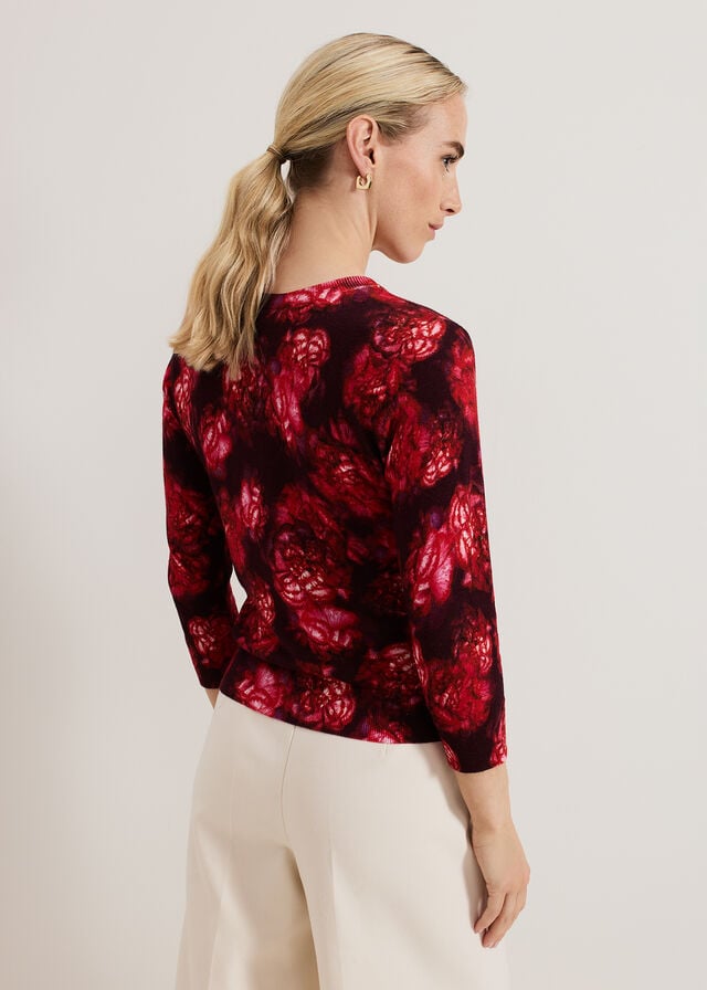 Red Phase Eight Dani Rose Knitwear | 3486ORPND