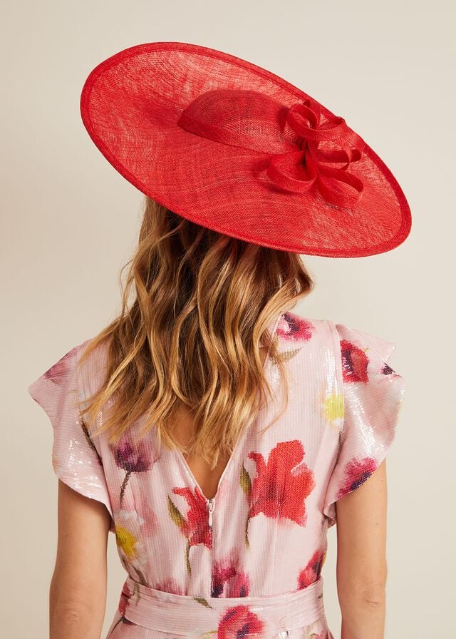 Red Phase Eight Loop Detail Statement Disc Hats | 3690PGUZC