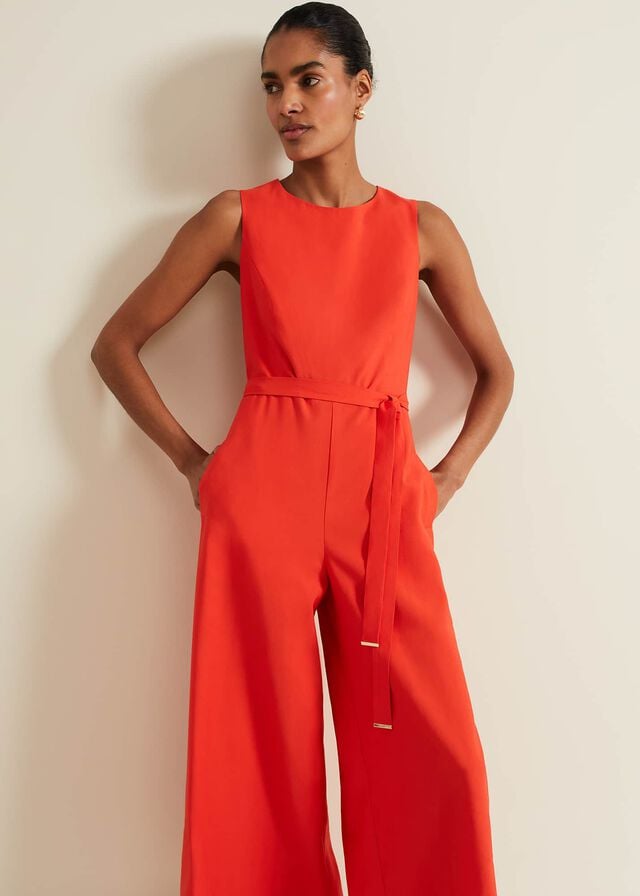 Red Phase Eight Marta Red Jumpsuit | 6124BNQLR