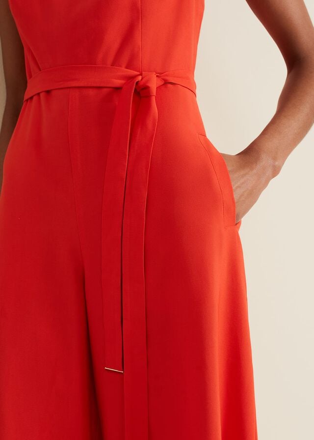 Red Phase Eight Marta Red Jumpsuit | 6124BNQLR