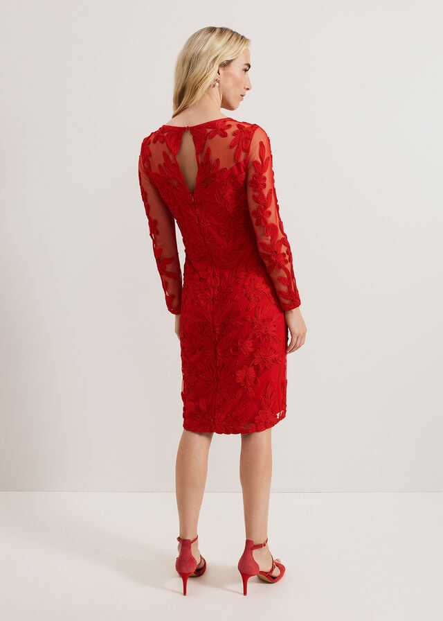 Red Phase Eight Navida Dress | 3081CELBQ