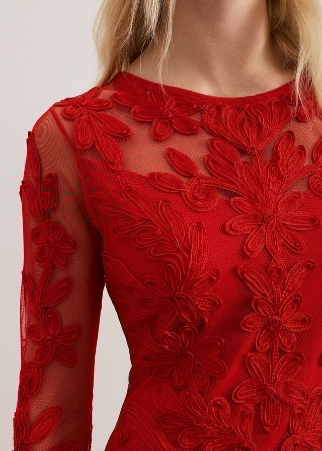 Red Phase Eight Navida Dress | 3081CELBQ