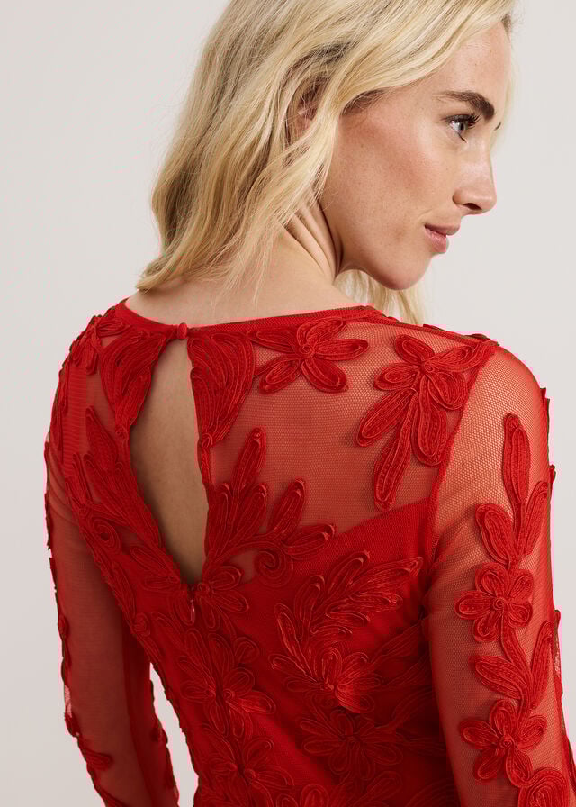 Red Phase Eight Navida Dress | 3081CELBQ