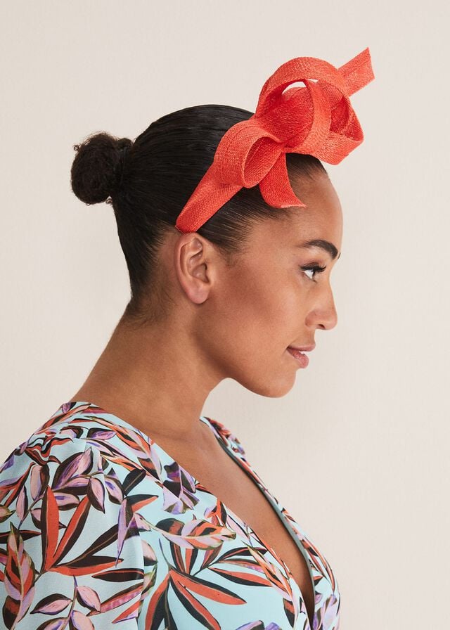 Red Phase Eight Orange Bow Hats | 6873ZHTPE