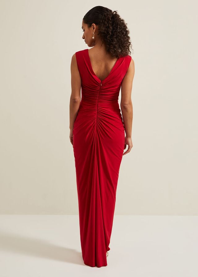 Red Phase Eight Petite Donna Dress | 4521GHEPF