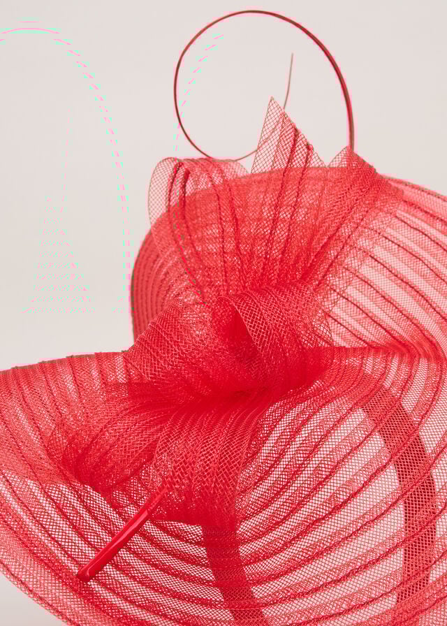 Red Phase Eight Red Twist Fascinator Hats | 3795SEWAD