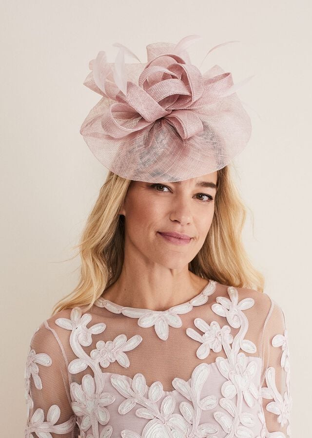 Rose Phase Eight Blush Oversized Fascinator Hats | 2571EKXIJ