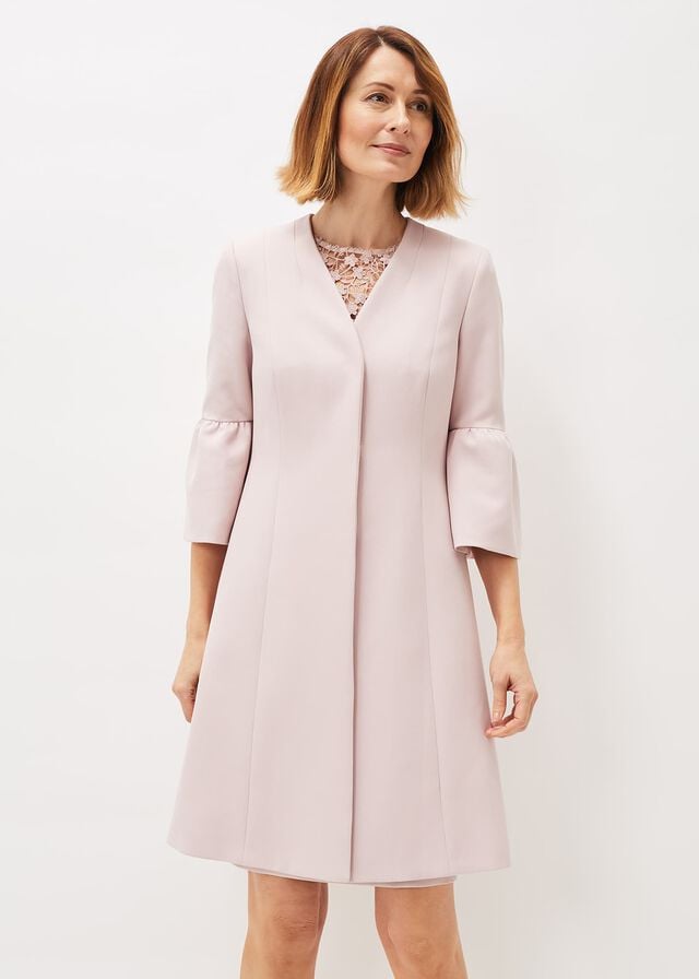 Rose Phase Eight Cheryl Frill Cuff Occasion Jackets | 9507VNHQU