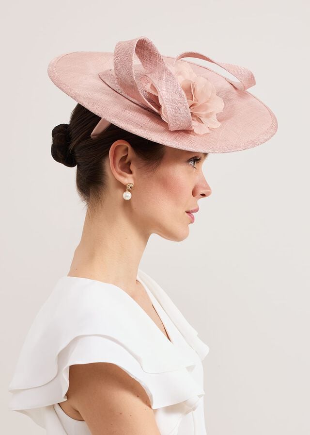 Rose Phase Eight Flower Oval Fascinator Hats | 9137UOZDP