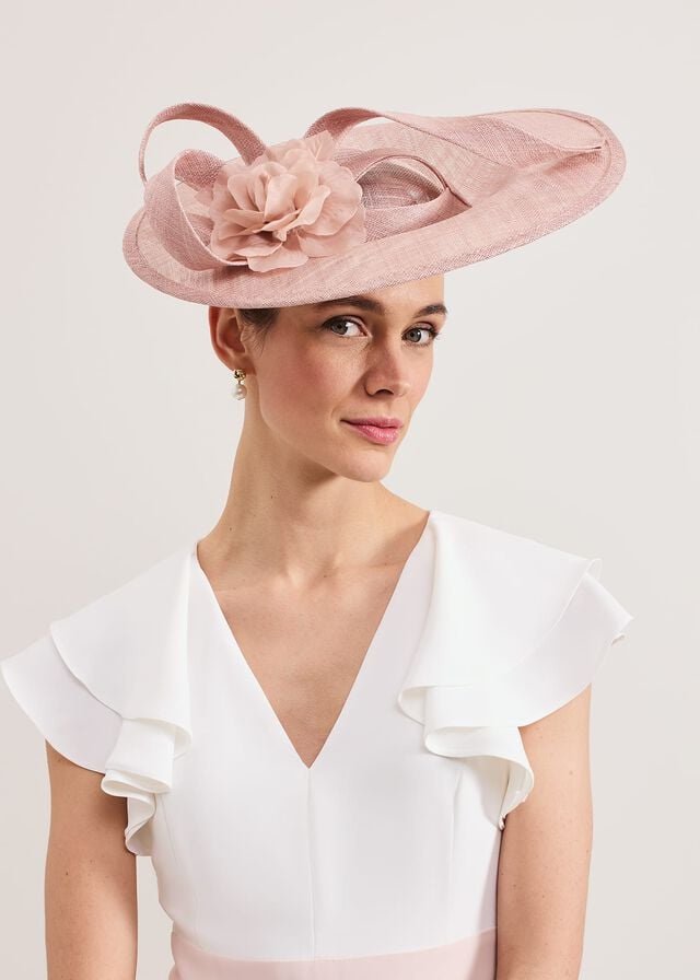 Rose Phase Eight Flower Oval Fascinator Hats | 9137UOZDP