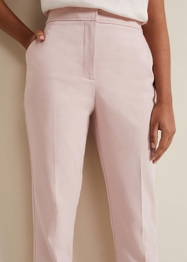 Rose Phase Eight Petite Ulrica Tapered Trousers | 8321RPTDS