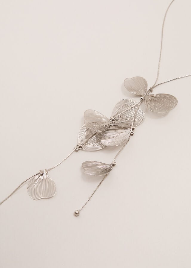 Silver Phase Eight Petal Larriat Jewellery | 7913JIZPD