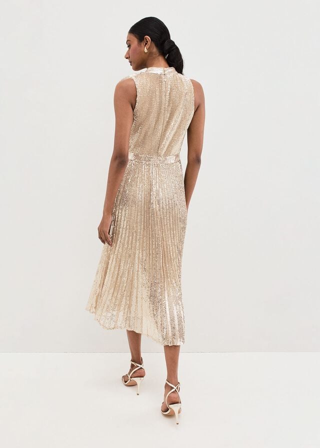 Silver Phase Eight Sammy Silver Sequin Dress | 4206FCKBN