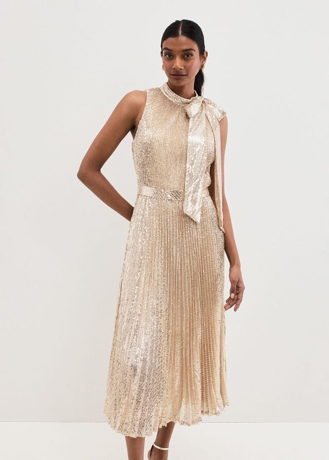 Silver Phase Eight Sammy Silver Sequin Dress | 4206FCKBN