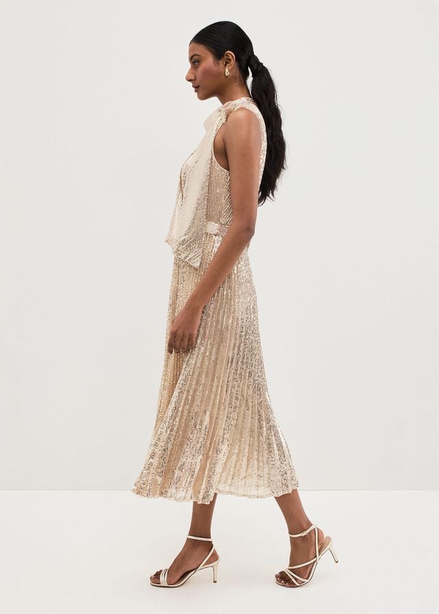 Silver Phase Eight Sammy Silver Sequin Dress | 4206FCKBN