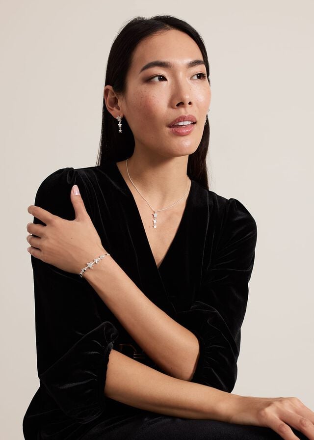 Silver Phase Eight Silver Plated Star Extender Jewellery | 1759TARYV