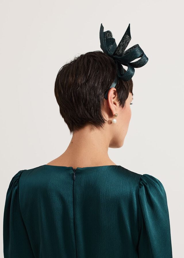 Turquoise Phase Eight Teal Oversized Bow Hats | 5794NQJIP
