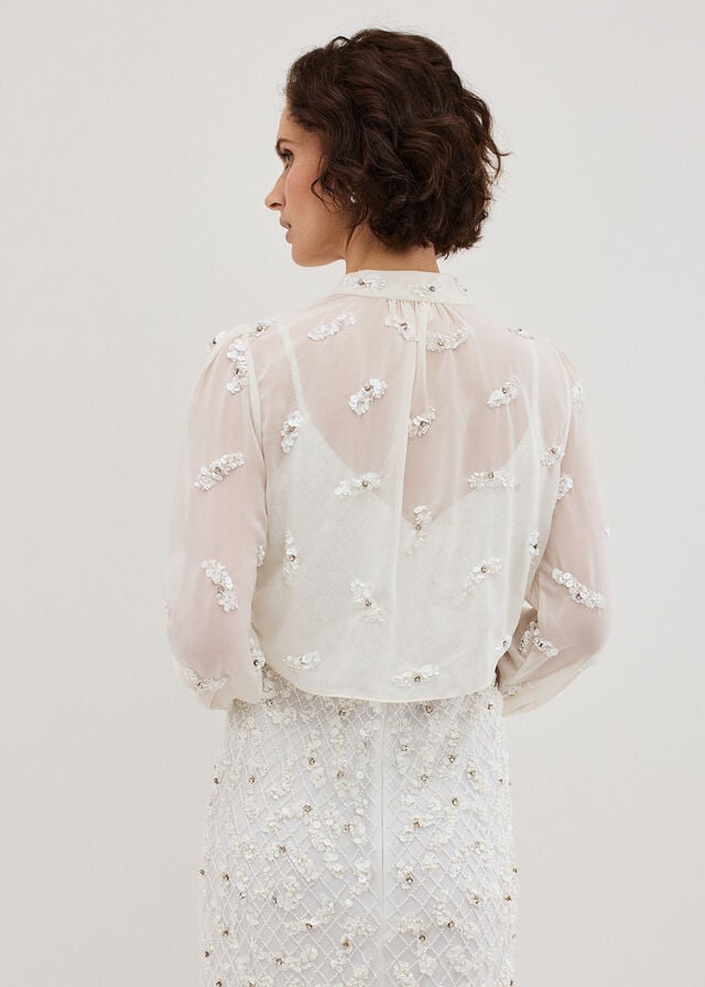 White Phase Eight Alexia Cover Up Jackets | 5638IPRGK