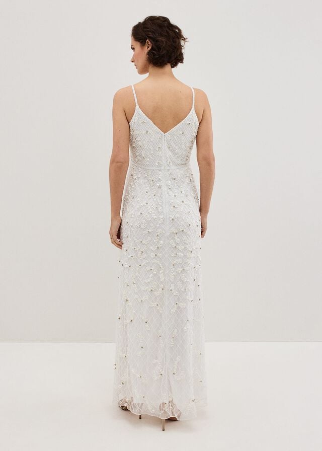 White Phase Eight Alexia Embellished Wedding Dress | 6291ULCOX