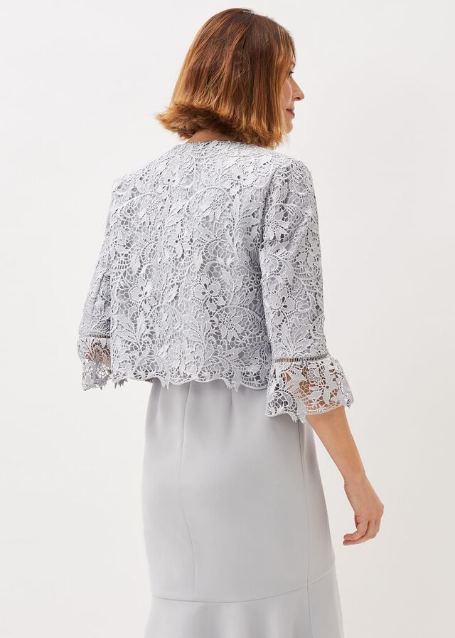 White Phase Eight Alisha Lace Jackets | 9618NZJFH