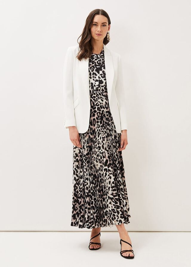 White Phase Eight Amy Relaxed Jackets | 3721KSWZO