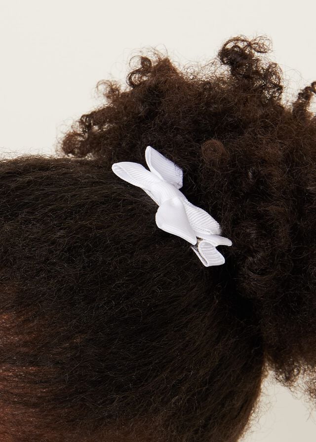 White Phase Eight Bow Hair Band & Clip Set Hats | 7531AZKHU