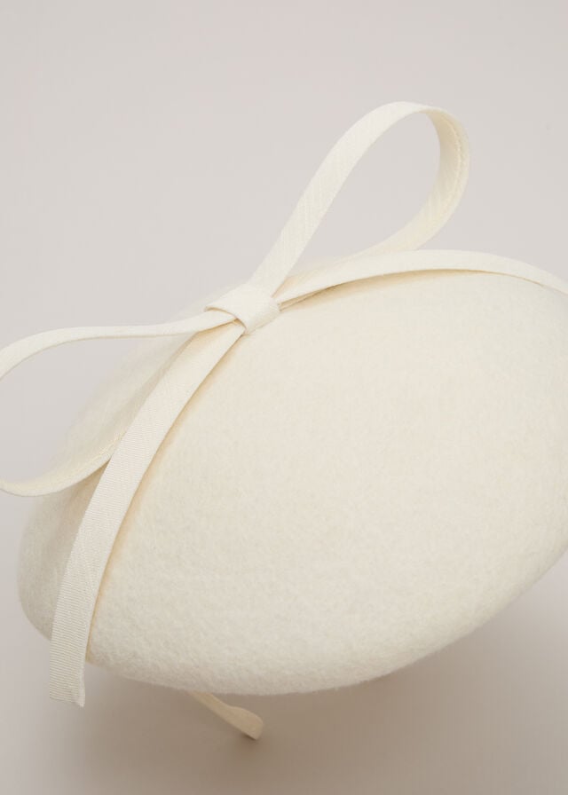 White Phase Eight Bow Pillbox Hats | 4297VYUWX