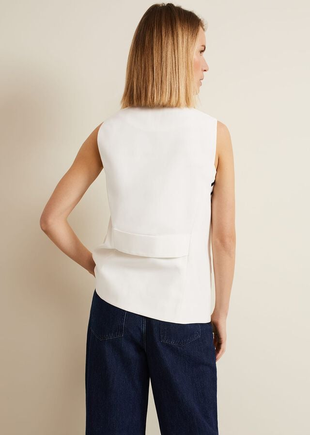 White Phase Eight Inara Longline Jackets | 7915KMSAP