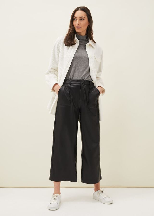 White Phase Eight Katrina Corduroy Shacket Jackets | 0847KXGWV
