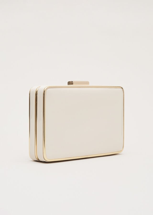 White Phase Eight Patent Box Bags | 2745QNSUL