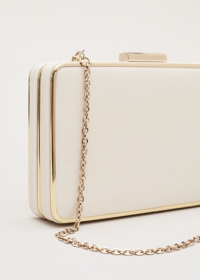 White Phase Eight Patent Box Bags | 2745QNSUL