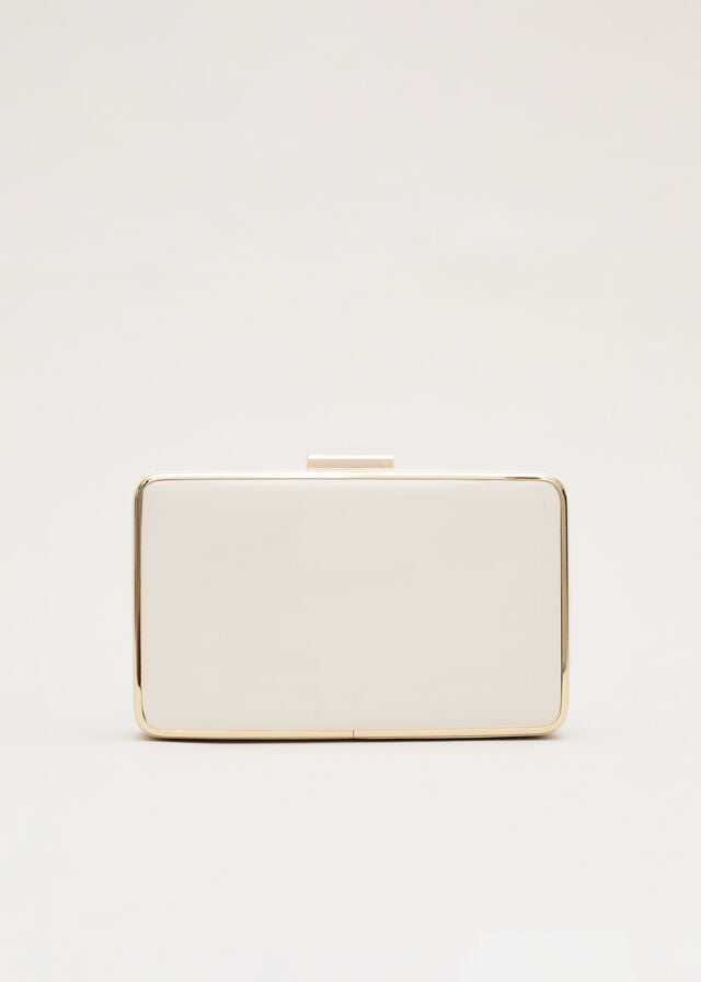 White Phase Eight Patent Box Bags | 2745QNSUL
