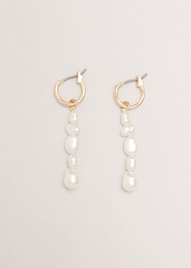 White Phase Eight Pearl Drop Chain Jewellery | 1706THFXV