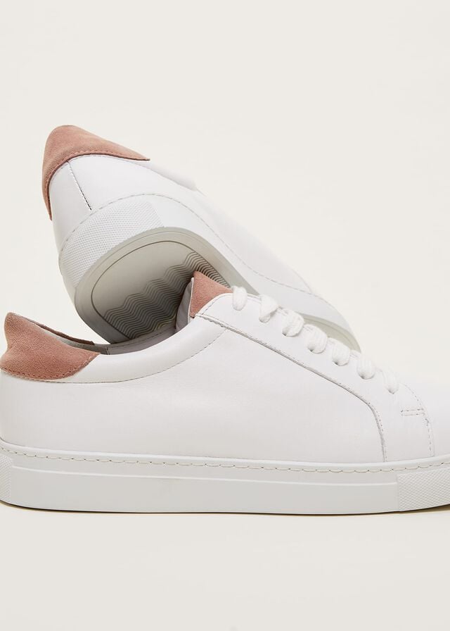 White Phase Eight Tab Trainer Flats | 5096NHQWG