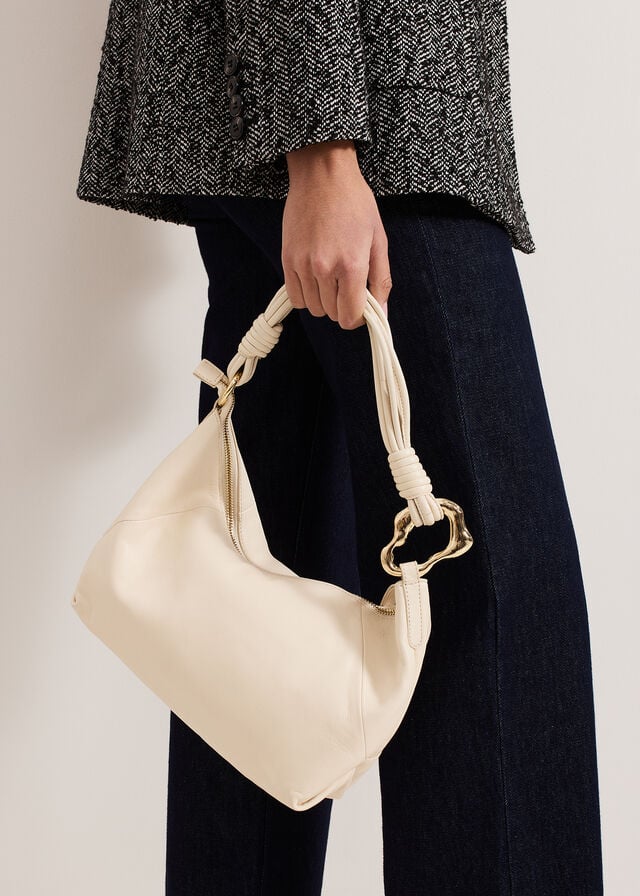 White Phase Eight Twisted Handle Bags | 8937HSCKZ