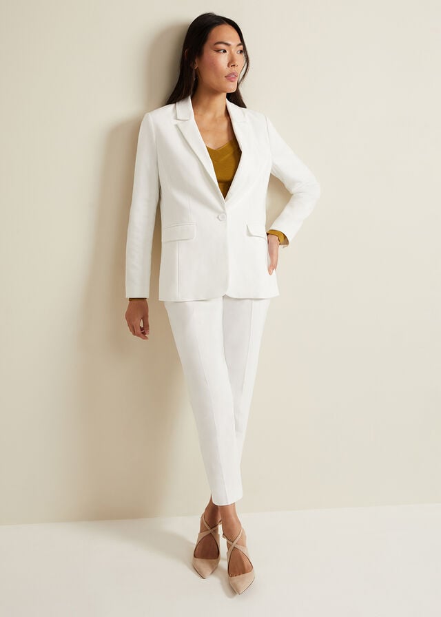 White Phase Eight Ulrica Petite Jackets | 4817WRAQX