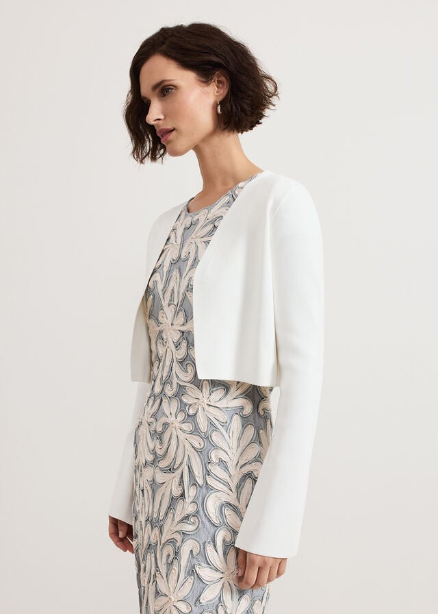 White Phase Eight Yasmin Cover Up Knitwear | 0725JSTBP
