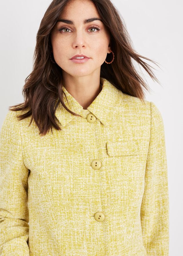Yellow Phase Eight Demelza Tweed Jackets | 1349EGYTM